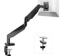FlexiSpot Support Écran 17-39″ - Bras Moniteur VESA 75/100 mm, Réglable en Hauteur, Inclinaison, Pivot & Rotation 360°, Fixation à Pince, Charge Max 12 kg