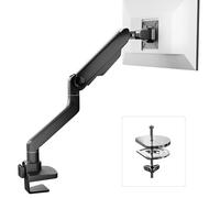 FlexiSpot Support Écran Moniteur pour 17-49″ - Bras Moniteur Réglable en Hauteur, Pince Bureau, Inclinaison, Pivot et Rotation 360°, VESA 75/100mm, Charge 2-20KG, Gaming