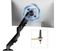 FlexiSpot Support Écran PC 17-32″,Bras Moniteur VESA 75/100 mm, Réglable en Hauteur, Inclinaison, Pivot & Rotation 360°,Charge 9 kg