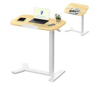 FLEXISPOT Table Ordinateur Portable H5 - Bureau Réglable en Hauteur avec Plateau Inclinable, Table de Lit Mobile pour Canapé, Lecture ou Travail (Érable)
