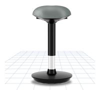 FLEXISPOT Tabouret ergonomique Wobble Tabouret de travail Tabouret de bureau Assis ergonomique Hautement réglable Tabouret pivotant Parfait pour les bureaux debout (Gris)