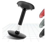 FLEXISPOT Tabouret Pivotant Chaise Ergonomique Réglable Capacité de Charge : 180kg BH4B Coussin Noir+Pied Noir