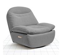 FLEXISPOT XR6 Oval Fauteuil inclinable électrique avec Fonction inclinable, Ports USB et Type-C, Fauteuil TV Rotatif à 360°, Fauteuil TV pour Salon, Chambre, Gris