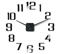 FLEXISTYLE Grande Horloge Murale Moderne DIY Admirable 1 XXL, 100-130 cm, pour Salon, Chambre à Coucher, fabriquée dans l'UE et silencieuse