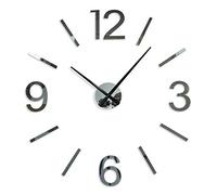 FLEXISTYLE Grande Horloge Murale Moderne DIY Admirable 4 Miroir XXL, 100-130cm, Salon, Chambre à Coucher, fabriqué en UE, Silencieux