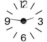 FLEXISTYLE Grande Horloge Murale Moderne DIY Admirable 4 XXL, 100-130 cm, pour Salon, Chambre à Coucher, fabriquée dans l'UE et silencieuse