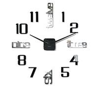 FLEXISTYLE Grande Horloge Murale Moderne DIY Admirable 6 XXL, 100-130 cm, pour Salon, Chambre à Coucher, fabriquée dans l'UE, silencieuse