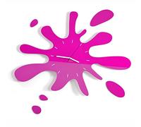 FLEXISTYLE Horloge Murale Moderne en Forme d'éclaboussure d'eau - pour Les Enfants, Salle de séjour, Chambre à Coucher - sans tic-tac