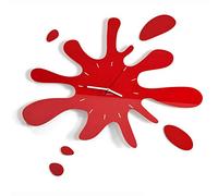 FLEXISTYLE Horloge Murale Moderne en Forme d'éclaboussure d'eau - pour Les Enfants, Salle de séjour, Chambre à Coucher - sans tic-tac