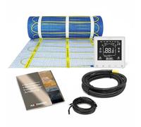 Flexithermo™ Kit complet de chauffage au sol électrique standard I Puissance de chauffage 150 W/m² (18 m x 0,5 m ; 9 m²) Chauffage au sol électrique pour sols de tous types I avec thermostat numérique