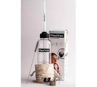 FlexiVox® compatible avec Méthode Lax Vox | Idéal pour l'Entraînement Vocal SOVT | Chanteurs, Orthophonie et Thérapie Vocale | Kit: Tube, Flacon Gradué, Brosse, Sac et eBook