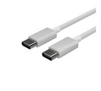 Flexline Câble de charge USB USB-C mâle vers USB-C mâle, 2.0, ABS, blanc, 0,5 m