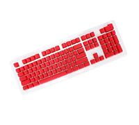 flexman 106 Touches PBT Keycaps, OEM Ergonomique Clavier Keycaps Ensemble Ordinateur Accessoires de Remplacement pour 61, 87, 104 Claviers Mécaniques pour Bureau à Domicile (Rouge)