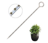 FLEXMAN 14Inch Sore Sape, en Acier en Acier Inoxydable Mettre Humidide Mardial Échantillon de Sol Sonde Besoin d'Humidité pour Plante, Jardin, Pelouse, Ferme, Maison (Poignée Circulaire)