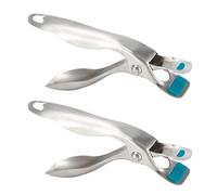 FLEXMAN 2Pcs Anti Hot Clip, Clips de Grippe à Plaque Chauffante en Acier Inoxydable, Clip Anti Trousd