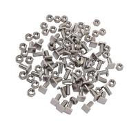 FLEXMAN 50Pcs Boulons d'Écrou de Serre, M6 Vis de Serre à Tête Carrée en Acier Inoxydable Ensemble Accessoires de Remplacement de Jardin pour Fournitures en Serre