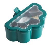 FLEXMAN 6 Grids Boîte d'Assaisonnement, Couvercle Transparent Couvercle Multifonctionnel de Cuisine de Cuisine Espace Économisant la Boîte d'Assaisonnement à Main avec 6 Boules