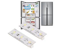 FLEXMAN Barre Lumineuse pour Congélateur DC12 V, LED Light Bar Strip pour Réfrigérateur à Lumière Blanche 6000 à 6500 K, Sans Éblouissement, Sans Scintillement de L'Écran (2 Pièces)