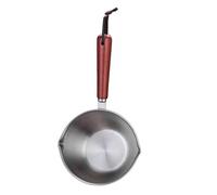 FLEXMAN Chauffe Lait en Acier Inoxydable de 200 ml, Chauffe Beurre à Large Ouverture avec Poignée Antidérapante, Mini Casserole Polyvalente, Poêle à Lait, Pot à Huile