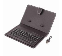 flexman Étui à Rabat Universel pour Clavier BT 2 en 1, Housse pour Clavier BT avec Support et Clavier Magnétique Amovible pour 4,5 à 6,8 Pouces pour iOS, pour Téléphone Android (Schwarz)