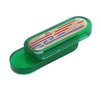 FLEXMAN Fidget Slider, Jouet de Curseur de Carte en Laiton en Laiton en Acrylique, Poche Portable Portable Mécanique Curseur Haptique du Bout de Contrainte Stress pour Adultes