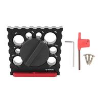 FLEXMAN Gabarit de Fabrication de Goujons, Foret Réglable en Alliage d'Aluminium de 8 mm à 20 mm, Outil Auxiliaire pour Tige Ronde, Inserts en Carbure pour Perceuse Électrique
