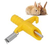 FLEXMAN Kit d'Arrosage Automatique de Lapin, 10 Mangeurs de Mamelon de Mamelon d'alimentation de 8 mm de Diamètre de 5 M de Long Kit de Système de Consommation de Lapin Intégré