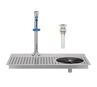 flexman Kit de Lave Gobelet Automatique en Acier Inoxydable, Débit d'Eau Lisse, Porte Gobelet Hexagonal en Fleur de Prunier, Lave Gobelet de Nettoyage Multi Angle pour Bar, Café, Restaurant