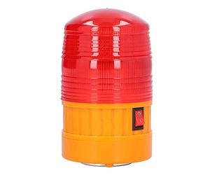 FLEXMAN LED Lampe Avertissement d'Urgence, DC 6 V 3 W Voyant d'Avertissement Magnétique en Forme de Tête de Balle, Gyrophare LED Batterie avec Couvercle Étanche pour Voiture (Batterie Non Incluse)