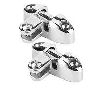 flexman Lot de 2 Charnières de Pont Rotatives Universelles en Acier Inoxydable 316 à Rotation à 180° avec Coussinet en Caoutchouc pour Bateaux, Yachts, Voitures, Remorques