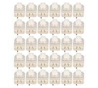 flexman Lot de 30 Commutateurs de Clavier Mécaniques, Rétroéclairage Étanche, Commutateur de Clavier DIY pour Clavier Cherry Échangeable à Chaud, Clavier Mécanique Silencieux (White Switch)