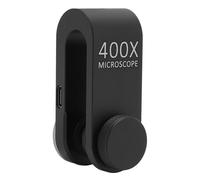 FLEXMAN Microscope pour Téléphone 400X, Objectif de Microscope Portable Universel HD avec Pince et Lumière LED pour la Biologie, L'Électronique et la Fabrication de Bijoux