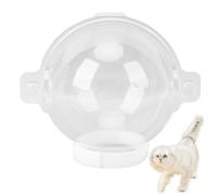 FLEXMAN Muselière pour Chat, Muselière Respirante Anti Morsure et Anti Rayures en Silicone pour Chat, Muselière pour Chat avec Capuche Réglable, Masque Boule pour Chat pour Le Toilettage et Le Bain