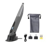 flexman Pen Mouse, 2,4 G sans Fil Optique de Poche Stylo Souris ABS Écran Capacitif Écran d'Écriture Manuscrite Tête d'Écriture Stylo Souris pour wins XP 7 8 10 pour Tablette PC (Gris argenté)