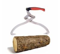 FLEXMAN Pince à Bûches 300mm, Crochet de Levage à Double Pince avec Poignée Antidérapante, Pince de Manutention pour Bois, Pince à Bois de Jardin pour Soulever, Manipuler et Transporter des Grumes