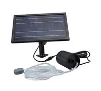 FLEXMAN Pompe à Air Solaire avec 2 Bulles, 3 Modes de Travail 8W 10V Pompe à Air Aquarium Solaire Extérieur avec Tuyau pour Petit Étang à Poisson, Réservoir, Aquarium Hydroponics