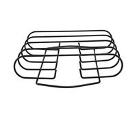 flexman Racks de Côtes BBQ, 4 Côtes Côtes Capacité de Fer sans Bâton Griller Rib Stand, Fumant des Accessoires de Viande pour la Cuisson Lente, Le Barbecue, Le Camping, Le Pique