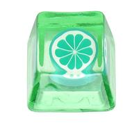 flexman Résine Keycap, Accessoires de Clavier Mécanique Universels Clavier Keycap Transparent Keycap Ordinateur Clavier Décoration Accessoires pour Claviers Mécaniques (Lime)