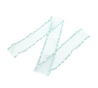 FLEXMAN Ruban en Tulle de Polyester avec Bord de 6,1 cm, 9,1 M/Rouleau, Ruban en Organza Transparent, Accessoires pour Vêtements, Coiffure, Cheveux, Emballage et Décoration (Cyan-C4)
