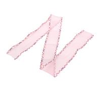 FLEXMAN Ruban en Tulle de Polyester avec Bord de 6,1 cm, 9,1 M/Rouleau, Ruban en Organza Transparent, Accessoires pour Vêtements, Coiffure, Cheveux, Emballage et Décoration (Pêche-C3)