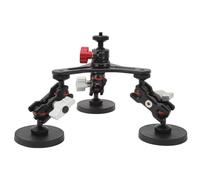 FLEXMAN Support de Caméra à Triple Ventouse avec Vis 1/4 Po, Support de Caméra à Triple Ventouse en Alliage d'Aluminium, Support à Tête Sphérique pour Trépied à 360 °