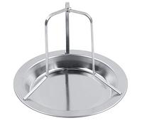flexman Support de Rôtissoire de Poulet, 19.5X19. 5X17cm en Acier Inoxydable Support de Poulet Rôti, Râtelier Barbecue Griller Outils pour Poulet Rôti, Canard