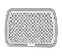 FLEXMAN Support pour Tapis de Pipi, Support de Pot en Maille Amovible et Lavable, Toilettes pour Chien à Entrée Basse, Plateau pour Pot pour Chien, Support de Dressage pour Chiots (Grise)