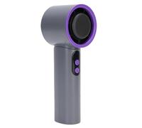 flexman Ventilateur Portatif à Compresse Glace, Ventilateur Turbo Portable avec Refroidisseur Glace, Portable Rechargeable à Faible Bruit, Ventilateur à Main pour Voyage, Extérieur (Grey Purple)