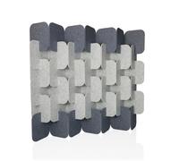 FLEXMIUT PLUG | Ensemble de 6 pièces (H × l × P) 164 × 174 × 25 cm - Cloison de séparation gris clair