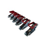FLEXMO Palier de fermeture avec poignée rouge - Pompiers - Porte-pelle - Porte-hache - Porte-balai - Sécurité de charge - Pompiers - Accessoires de rail d'aviation - 85 x 17 mm - Qualité de KÖGL (10)