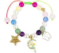 FLEXNOVA Cadeau de fée des dents pour fille - Bracelet fée tétine - Rentrée scolaire - Amour - Colère et dents de lait - Cadeau coloré - Anniversaire baptême Noël - Pour fille, nièce, filleule