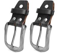 FLEXNOVA Lot de 2 boucles de ceinture en cuir pour homme et femme - 40 mm - Boucles de ceinture à changer - Boucle de ceinture pour homme et femme