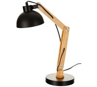 Flexo/Lampe de bureau EDM 32116 Noir Bois Métal 60 W E27 Ø 16 x 52 cm Ø 16 x