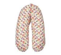 Flexofill 2008-1-540 - Coussin d'allaitement avec housse - taille XL 190 x 40 cm - chouettes, beige